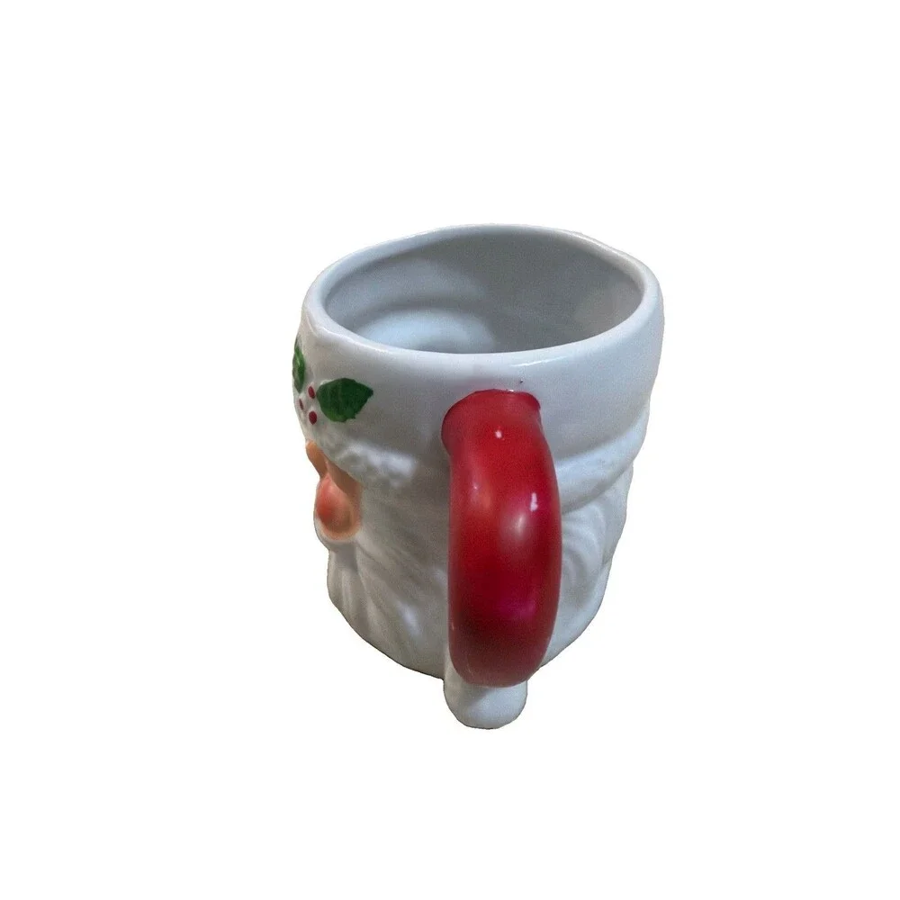 Vintage Ceramic Santa Claus Coffee Mug Christmas 1994 Whimsical 3.5” Tall